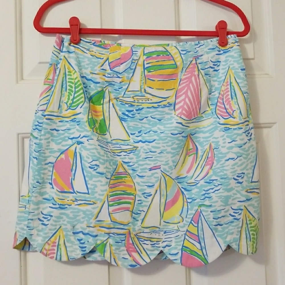 Lilly Pulitzer sailboat skirt